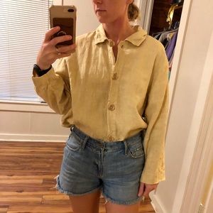 ❌SOLD❌Vintage Linen Button Down